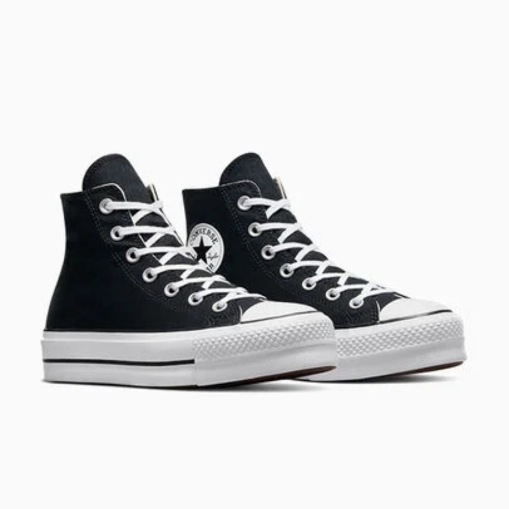Black Chuck Taylor All Star Lift Platform Canvas Women’s Size 6